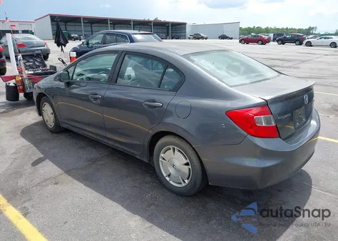 2012 Honda Civic Hf z USA, uszkodzony, nr VIN 2HGFB2F62CH322653